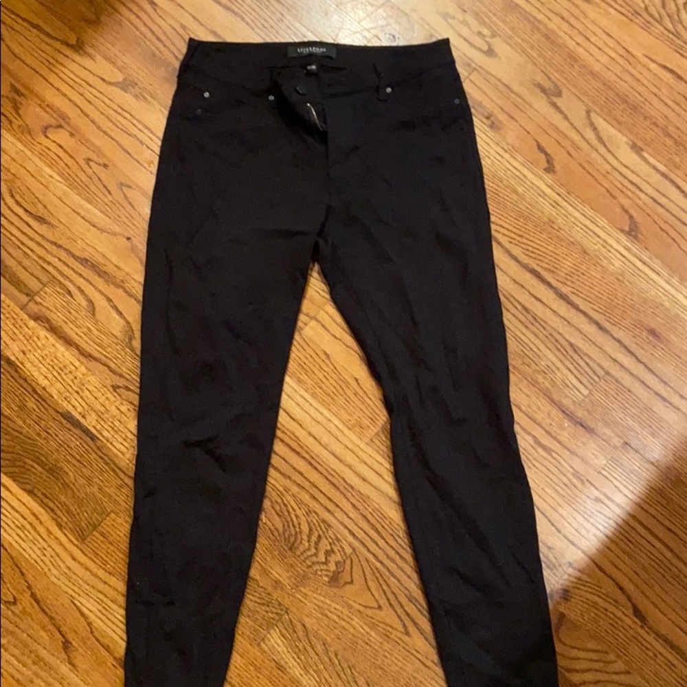 Stretch, skinny black work pants. Size 10